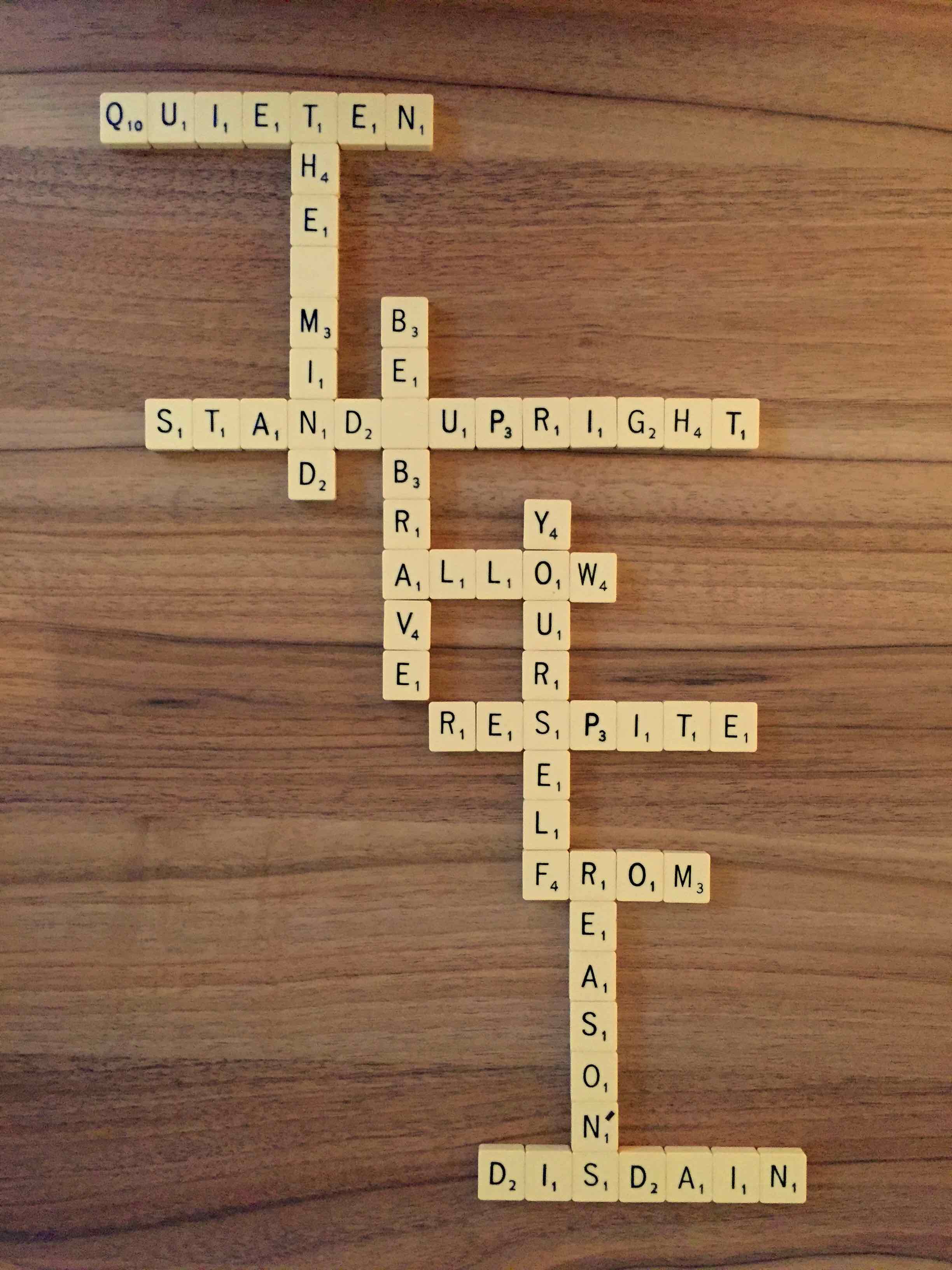 Scrabble poem complete