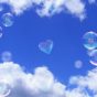 Blue sky and bubbles
