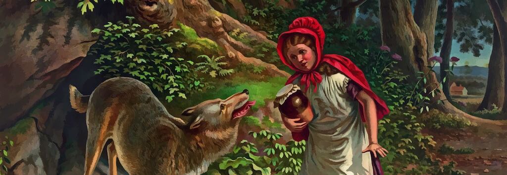 Little Red Riding Hood and the wolf